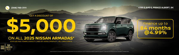 $5,000 OFF On All 2025 Nissan Armadas!*
