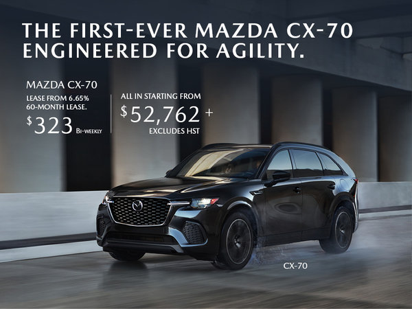 Mazda Gabriel Plateau - The first-ever Mazda CX-70. ENGINEERED FOR AGILITY.