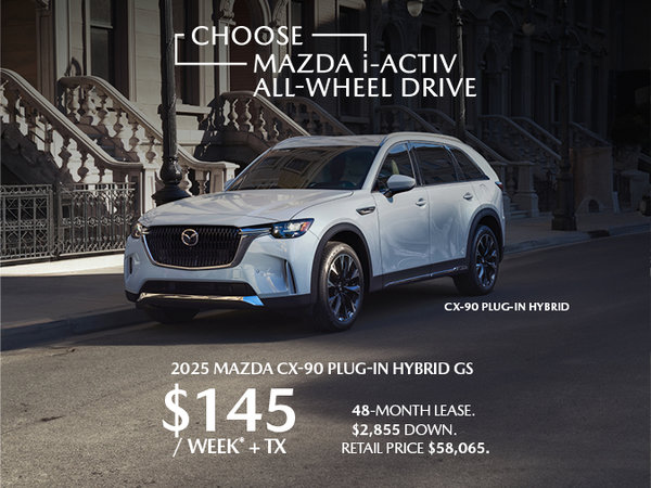 Mazda Gabriel Plateau - Promotions on new Mazda vehicles in Greater Montreal - 2025 Mazda CX-90 PHEV GS