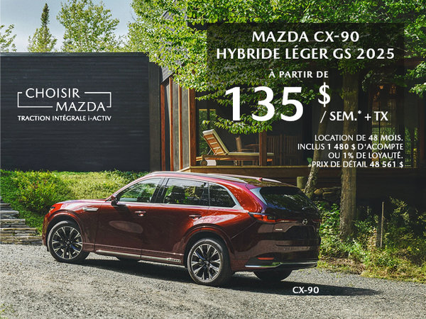 Mazda Gabriel Plateau - MAZDA CX-90 HYBRIDE LÉGER GS 2025