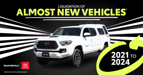 ALMOST NEW VEHICLES!