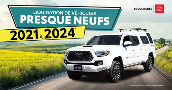 VÉHICULE PRESQUE NEUFS!