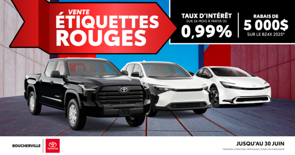 VENTE ÉTIQUETTES ROUGE !