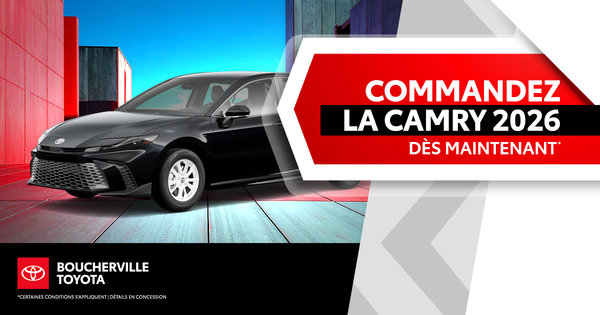 COMMANDEZ LA CAMRY 2026 !