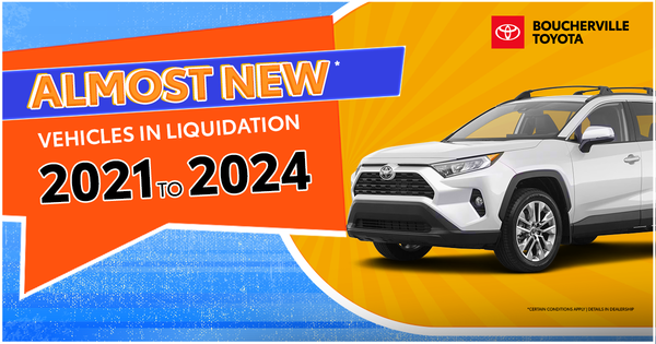 ALMOST NEW VEHICLES!