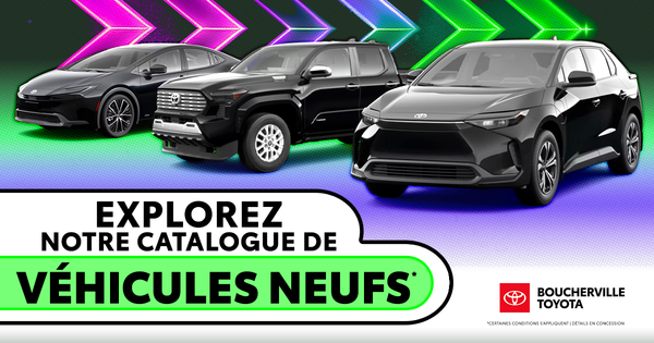 EXPLOREZ NOTRE CATALOGUE DE VÉHICULES NEUFS !