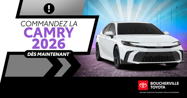 COMMANDEZ LA CAMRY 2026 !