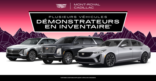 CONSULTEZ NOTRE INVENTAIRE DE DÉMONSTRATEURS !