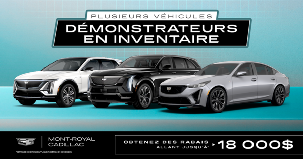 CONSULTEZ NOTRE INVENTAIRE DE DÉMONSTRATEURS !