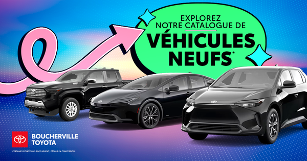 EXPLOREZ NOTRE CATALOGUE DE VÉHICULES NEUFS !