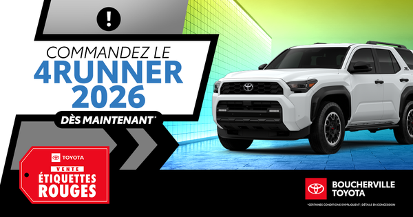 COMMANDEZ LE 4RUNNER 2026 !