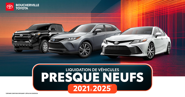 VÉHICULE PRESQUE NEUFS !