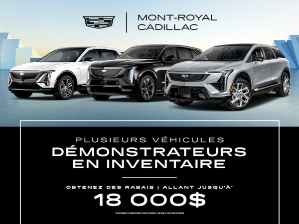 CONSULTEZ NOTRE INVENTAIRE DE DÉMONSTRATEURS !
