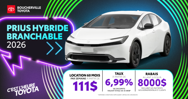 PRIUS HYBRIDE BRANCHABLE 2026 !