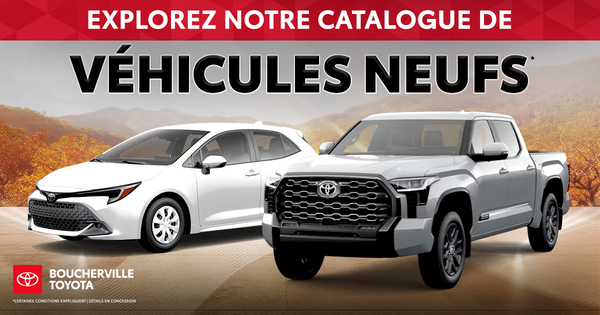 EXPLOREZ NOTRE CATALOGUE DE VÉHICULES NEUFS !