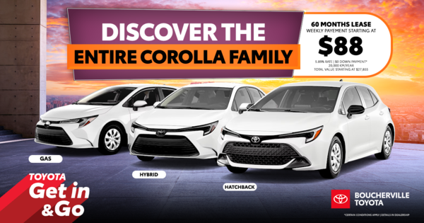 DISCOVER THE ENTIRE COROLLA FAMILY !
