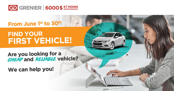 Enjoy Our Student Rebate at Grenier 6 000 $ et moins
