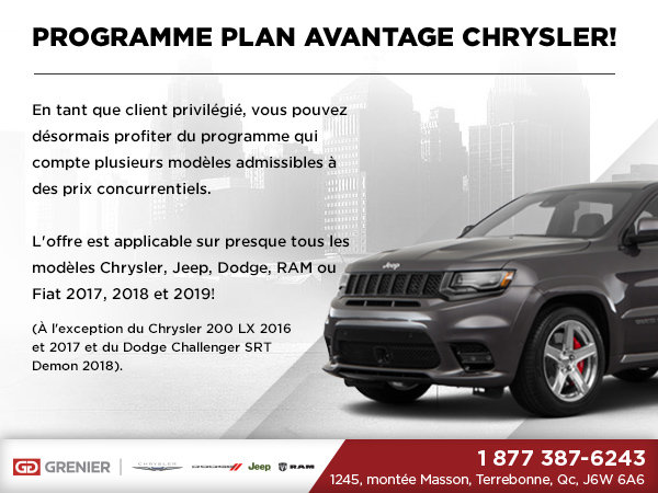 Programme Plan Avantage Chrysler
