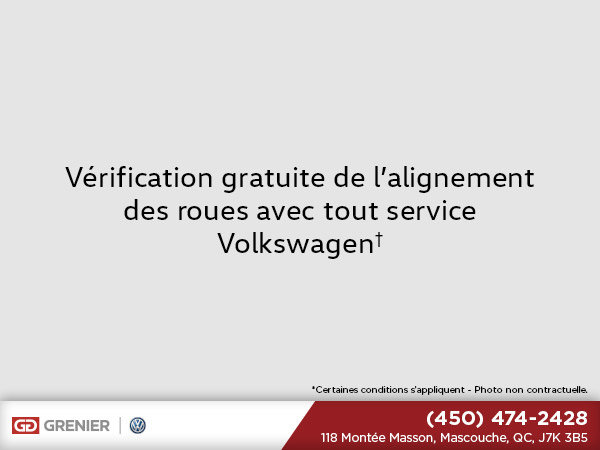 Vérification d'alignement des roues gratuite!