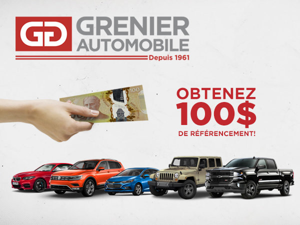 Obtenez 100$ de référencement!