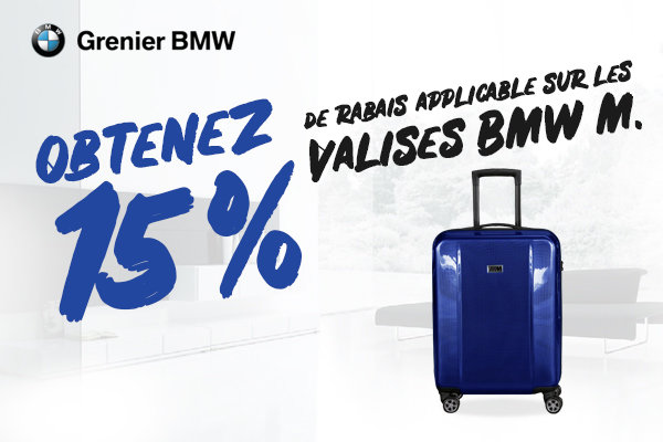 15% sur nos valises BMW M!