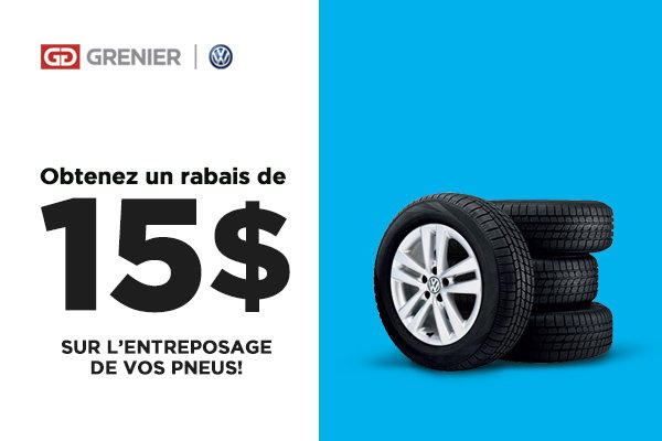 Rabais de 15$ sur l'entreposage
