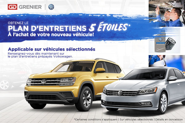 Plan d'entretien 5 étoiles!