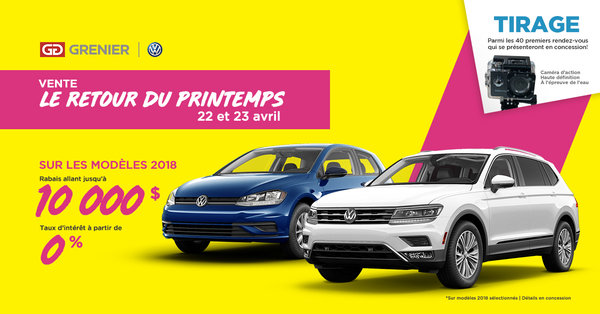 Vente LE RETOUR DU PRINTEMPS!