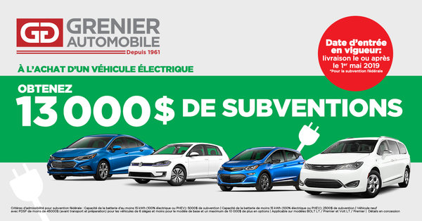 Programme gouvernement subvention électrique