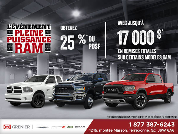 L'ÉVÉNEMENT PLEINE PUISSANCE RAM