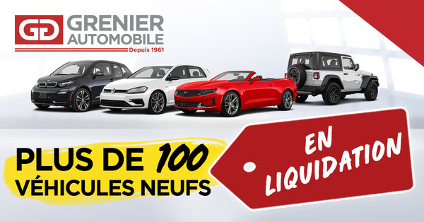Plus de 100 véhicules neufs en inventaire !