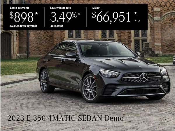 Lease from $898*/month + tax, $2,000 down payment!