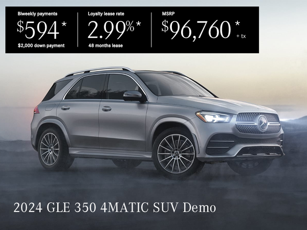 Lease from $594*/biweekly + tax, $2,000 down payment!