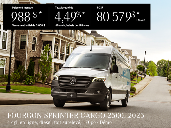Fourgon Sprinter 2500, 170