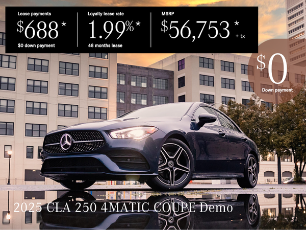Lease from $688*/per month + tax, $0 down payment!