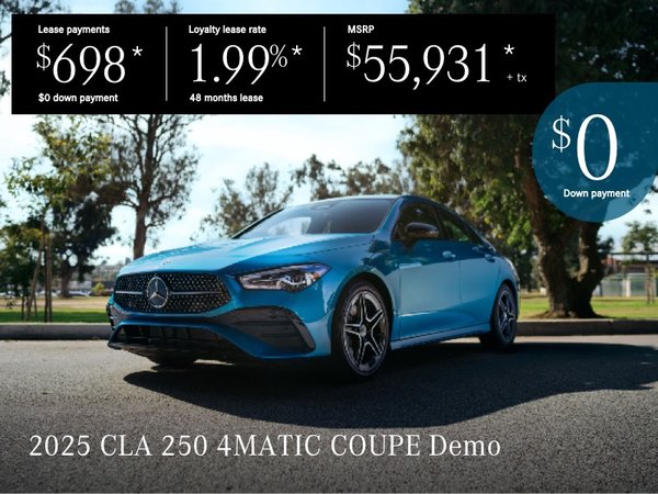 Lease from $698*/per month + tax, $0 down payment!