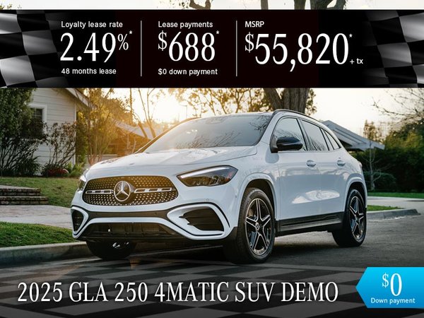 Lease from $688*/per month + tax, $0 down payment!