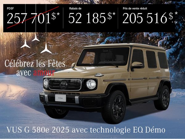 VUS G 580e 2025. RABAIS de 52 185 $