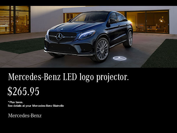 Mercedes-Benz LED projector.