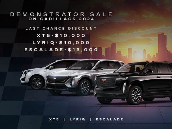 DEMONSTRATOR SALE ON CADILLAC 224
