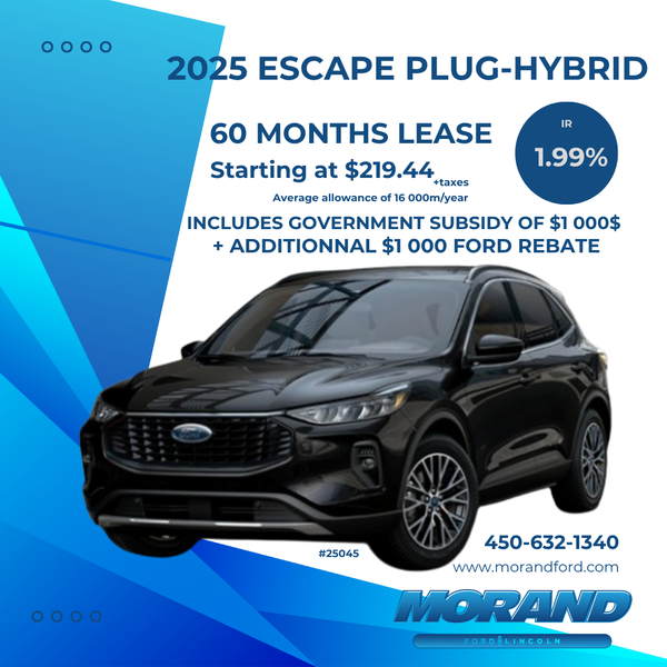 Lease offer 2025 Escape Plug-Hybrid