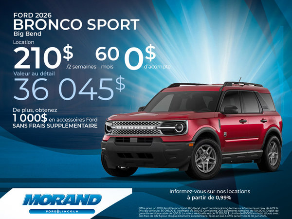Bronco Sport Big Bend 2026