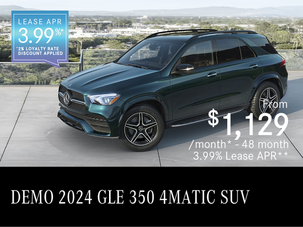 2024 GLE 350 4MATIC SUV Demo from $1,129/month*