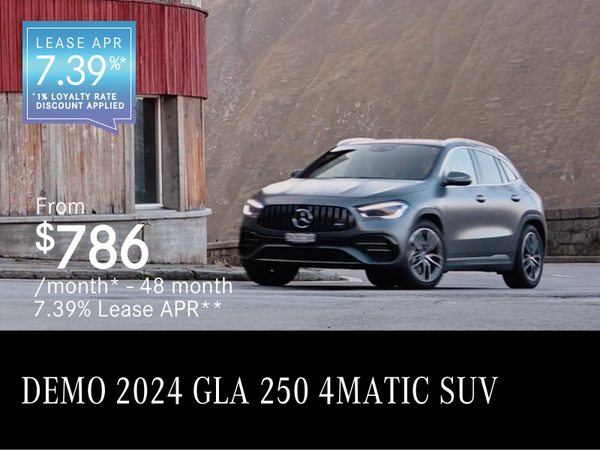 2024 GLA 250 4MATIC SUV Demo from $786 /month*