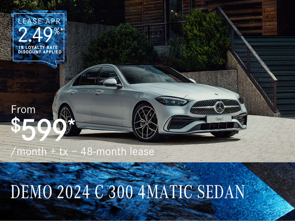 2024 C 300 4MATIC SEDAN from $599/month*+tx