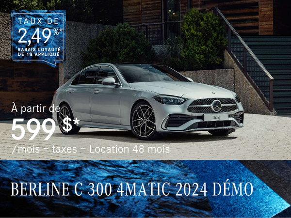 BERLINE C 300 4MATIC 2024 à partir de 599 $/mois*+tx