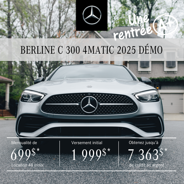BERLINE C 300 4MATIC 2025 à partir de 699 $/mois*+tx