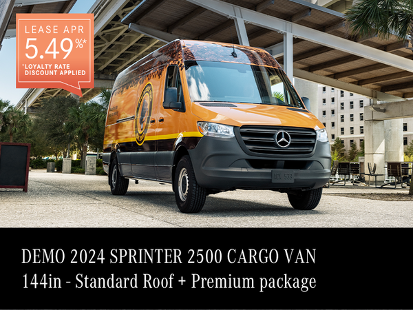 2024 SPRINTER 2500 Cargo Van from $1,240/month*