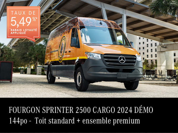 FOURGON SPRINTER 2500 2024 à partir de 1 240$/mois*