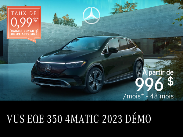 Démo VUS EQE 350 4MATIC 2023  à partir de 996 $/mois*